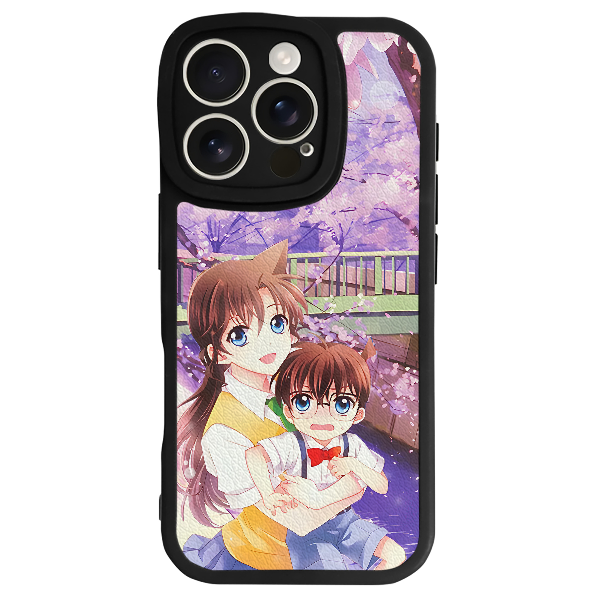 （画像用） 名探偵コナン Detective Conan 【iPhone 16シリーズ対応】シリコンスマホケース（レザー調） 材質：シリコン